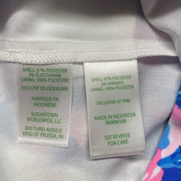 Lilly Pulitzer Jonas Stretch Skort Blue Tang Sitting Seaside Breathable 🩷 - Picture 11 of 12